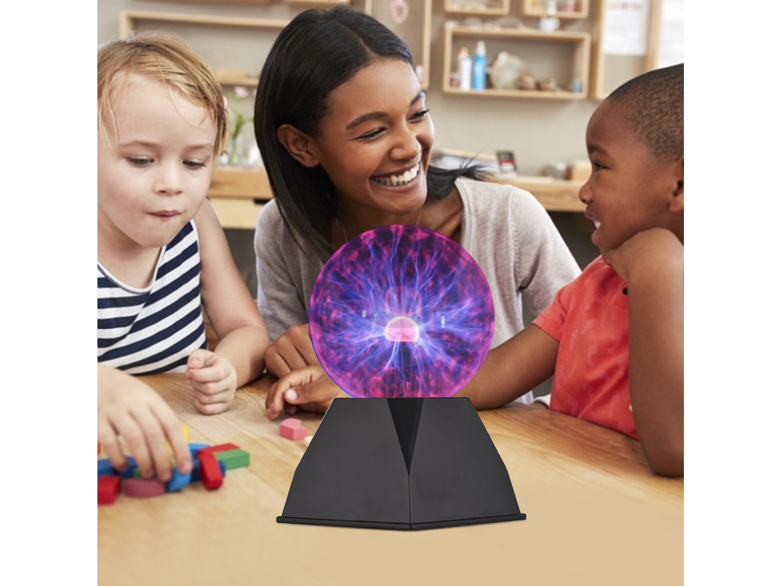 Lâmpada De Bola De Plasma 3 Polegadas Sensível Ao Toque Nebulosa Ciência Presente Educativo Decorativo Casa Festas
