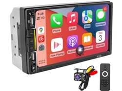 Autoestéreo Doble Din Con Carplay Y Radio Con Pantalla Táctil De 7 Pulgadas.