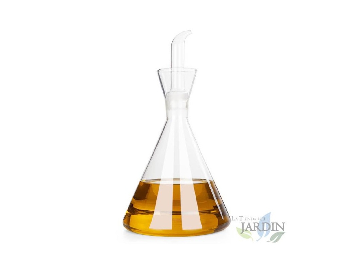 Aceitera De Vidrio ORBEGOZO Capacidad 1000Ml Boquilla Extraíble Diseño Antigoteo.