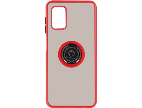 Carcasa y Soporte Samsung Galaxy A51 5G AVIZAR Función de soporte de Anillo de Metal Rojo
