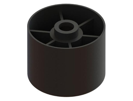 Pata plastico tika d44 h35 negro