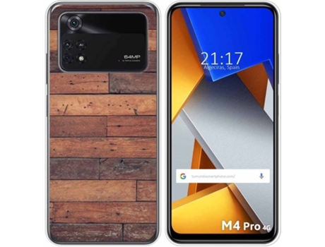 Carcasa para Xiaomi Poco M4 Pro 4G TUMUNDOSMARTPHONE Dibujos Madera 03 Multicolor