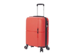Maleta de cabina / Trolley 55cm 4 ruedas Bz5754 Rojo Naranja Benzi