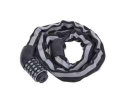 Candado Para Bicicleta Sin Llave Con Cableado Reflectante Antirrobo, 5 Dígitos, Negro.