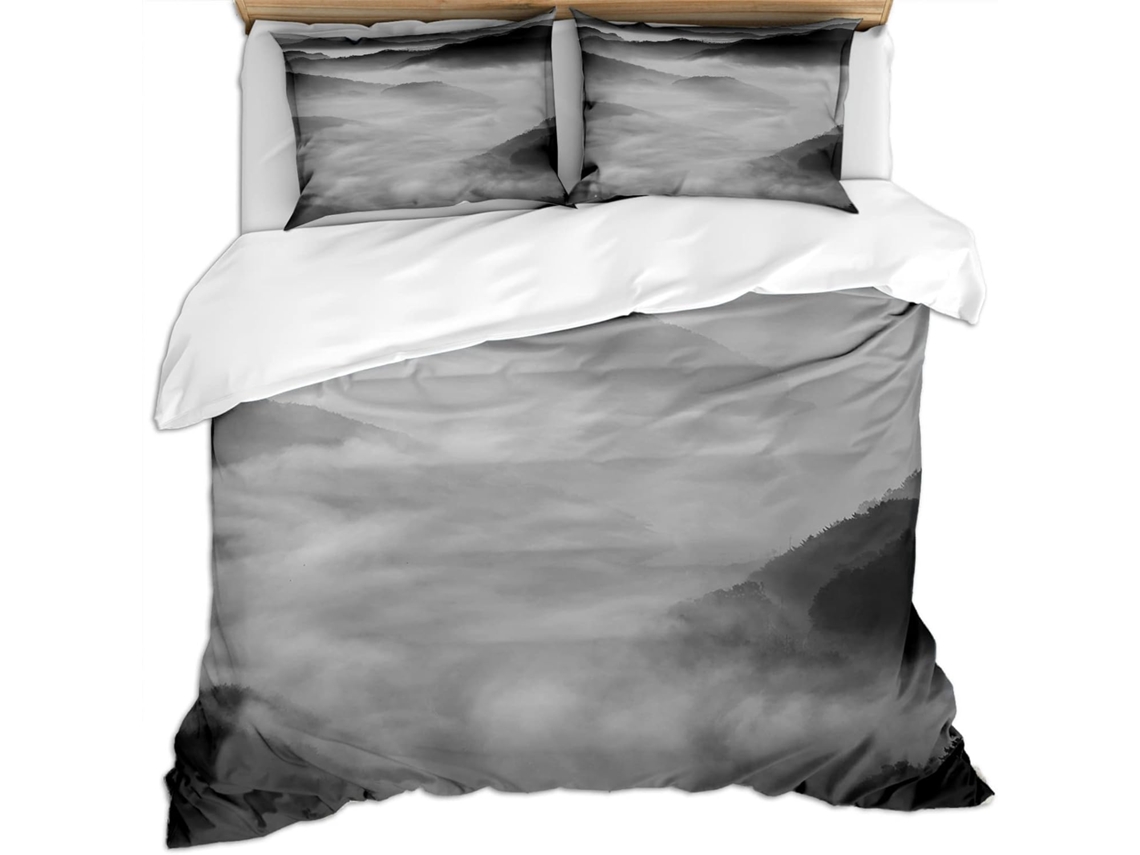 Funda Nórdica Juego Ropa Cama Microfibra Estampado Almohada Funda 140x200cm 65x65cm 140 X 200 Cm 65