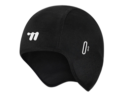 Gorro de ciclismo de invierno con forro polar térmico, cortavientos y protección auditiva. Ideal para motociclismo, running y ciclismo. Negro. Viewleaf