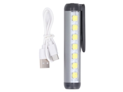 Linterna Led Recargable Usb Tipo C Fabricada En Aleación De Aluminio Con Doble Haz Para Médicos Y Enfermeras.
