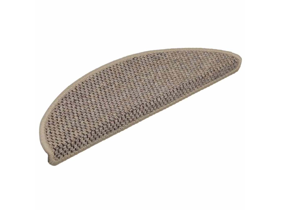 Alfombra Autoadhesiva Escalera Sisal 30 Uds Beige Oscuro