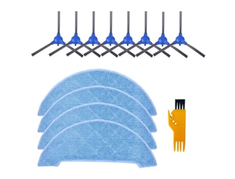 Repuesto para Cepillo Lateral Coredy R500, R550(R500), Kit de accesorios de ropa para fregona aspiradora en seco y húmedo para Aspiradora Robótica