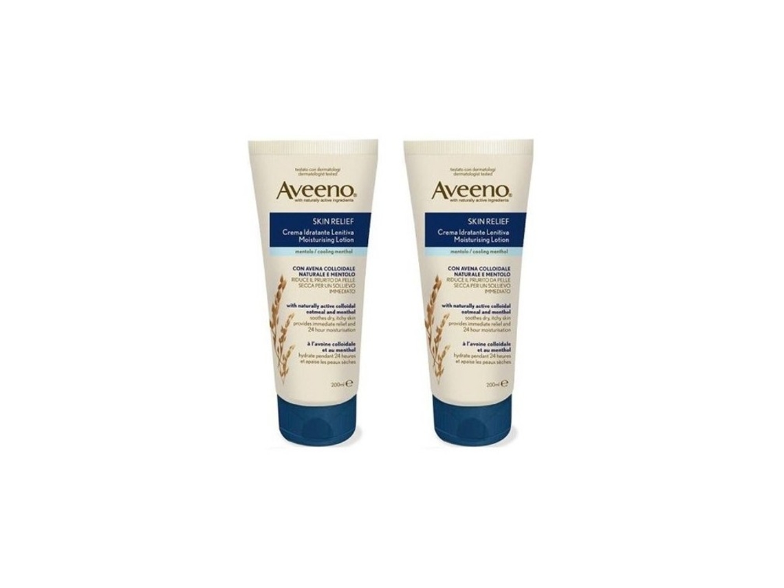 Crema Corporal AVEENO Skin Relief Duo Pack Lenitivo Mentol 2X200 ml