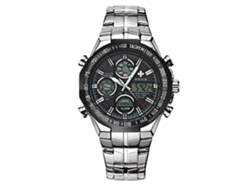 Reloj De Pulsera Para Hombre De Moda Con Movimiento De Cuarzo (negro)