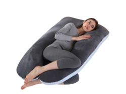 Almohada Para Embarazadas, Almohada En U Desmontable Y Lavable, Gran Cojín De Espalda