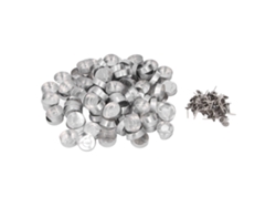 Juego de 100 portavelas de aluminio para velas pequeñas con mecha, ideales para bodas, fiestas y decoración del hogar.