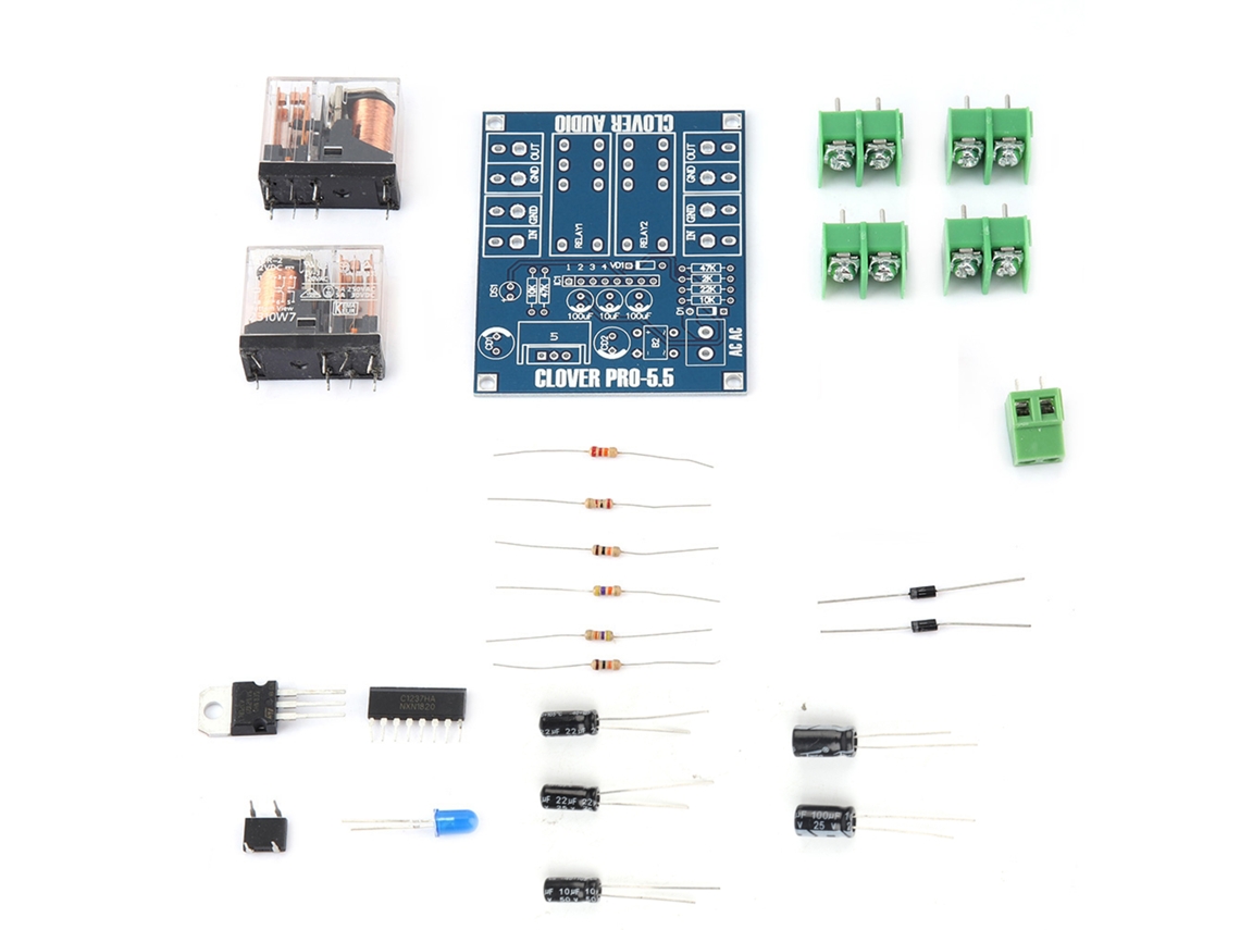 Placa De Protección De Altavoces, Módulo Regulador De Relé Doble, Kit De Bricolaje De 12-24 V
