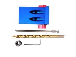 Kit De Perforación Angular Para Madera Con Broca Escalonada Y Herramientas De Carpintería - Azul