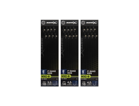 Juego de 8 bajos de línea sin anzuelo MATRIX MXC-6 F1 Band