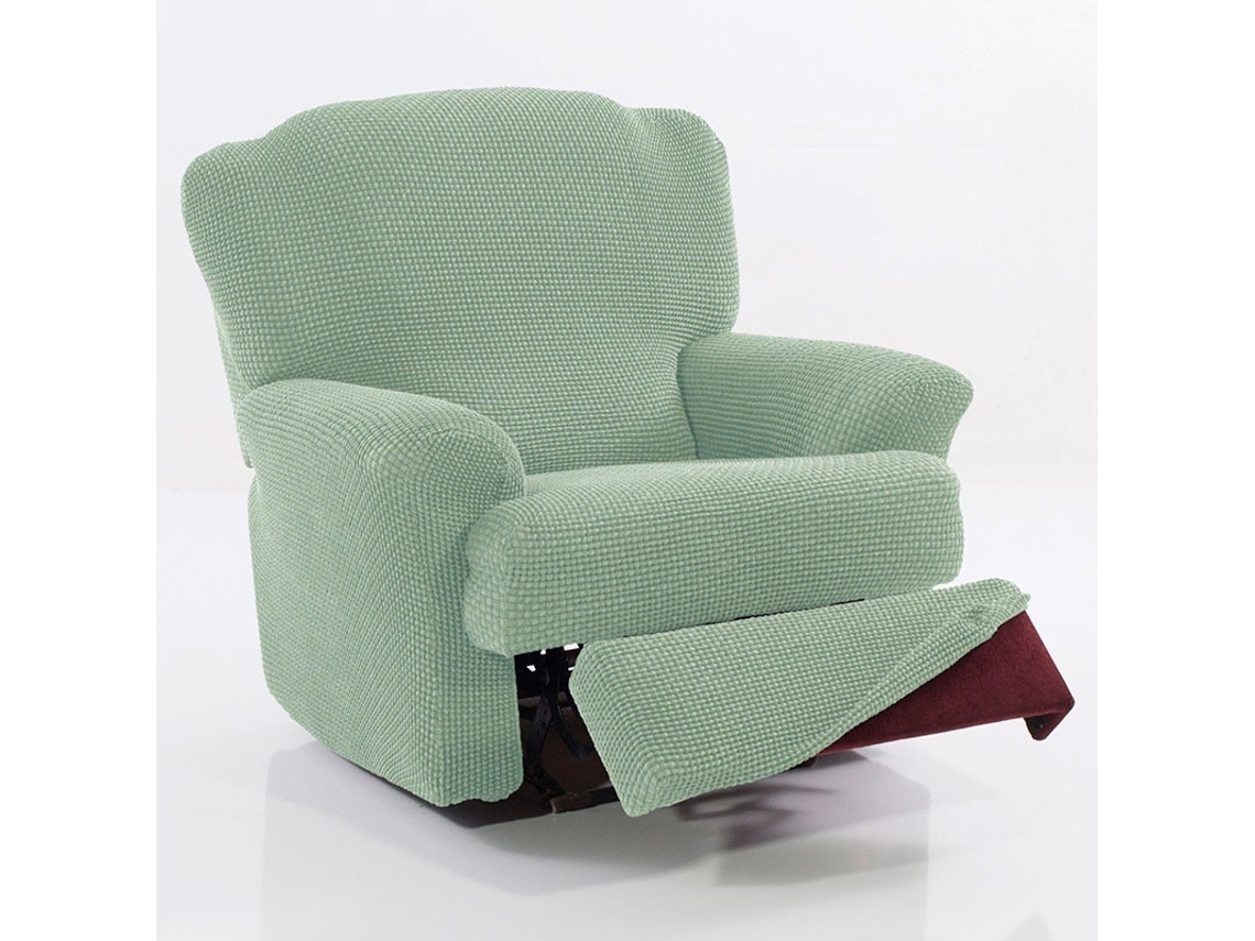 Maxifundas | Funda De Sillón Relax Relive | Color Turquesa | Alta Elasticidad Y Tacto Suave | Hecho En España.