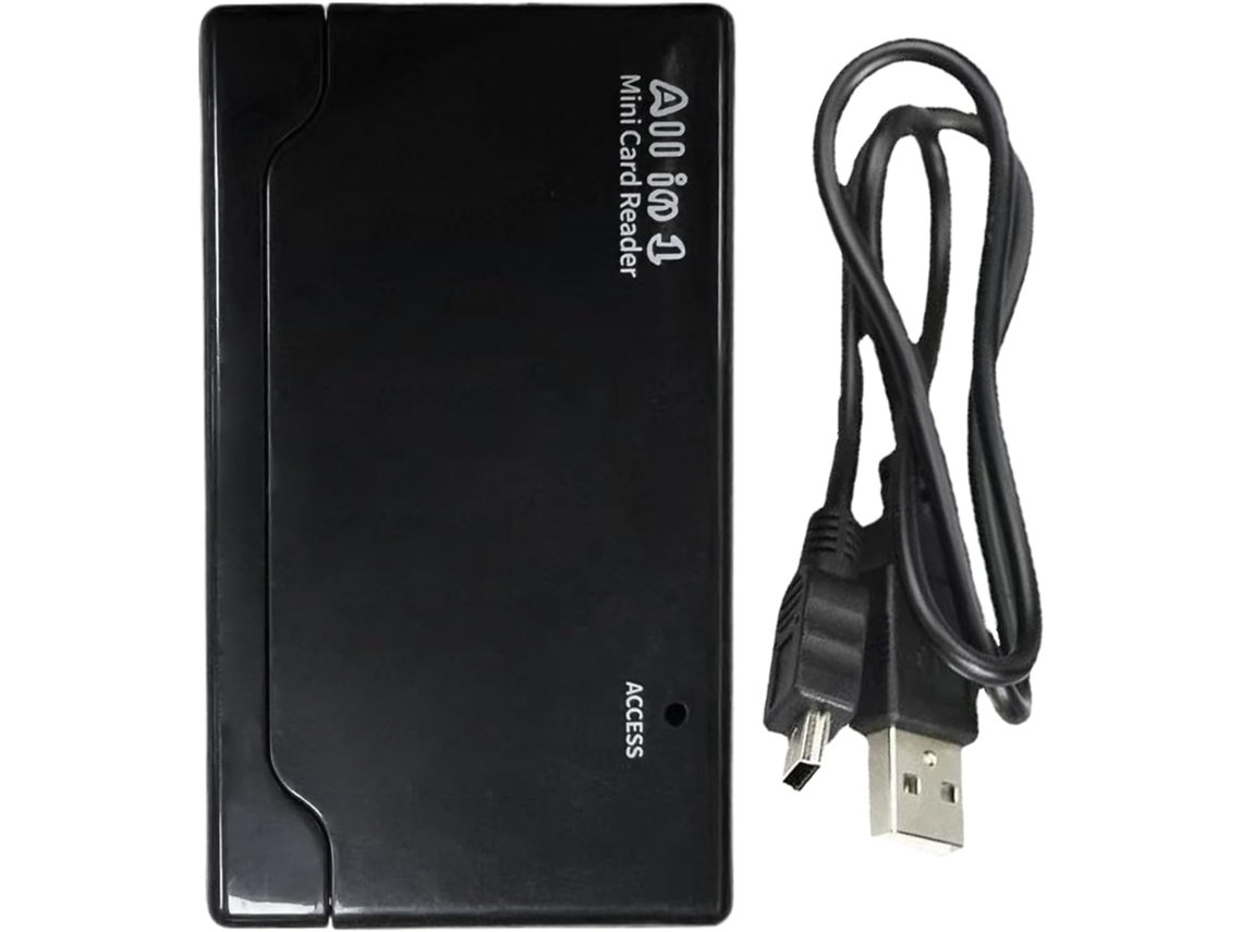 Lector de tarjetas de memoria USB para computadora, adaptador portátil con 6 ranuras para transferencia de archivos Jortmrd