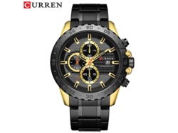 Reloj De Hombre, De Cuarzo, Resistente Al Agua, Con Correa De Acero De Seis Agujas E Indicador De Fecha.