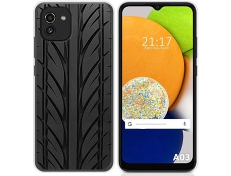 Carcasa para Samsung Galaxy A03 TUMUNDOSMARTPHONE Dibujos Neumatico Multicolor