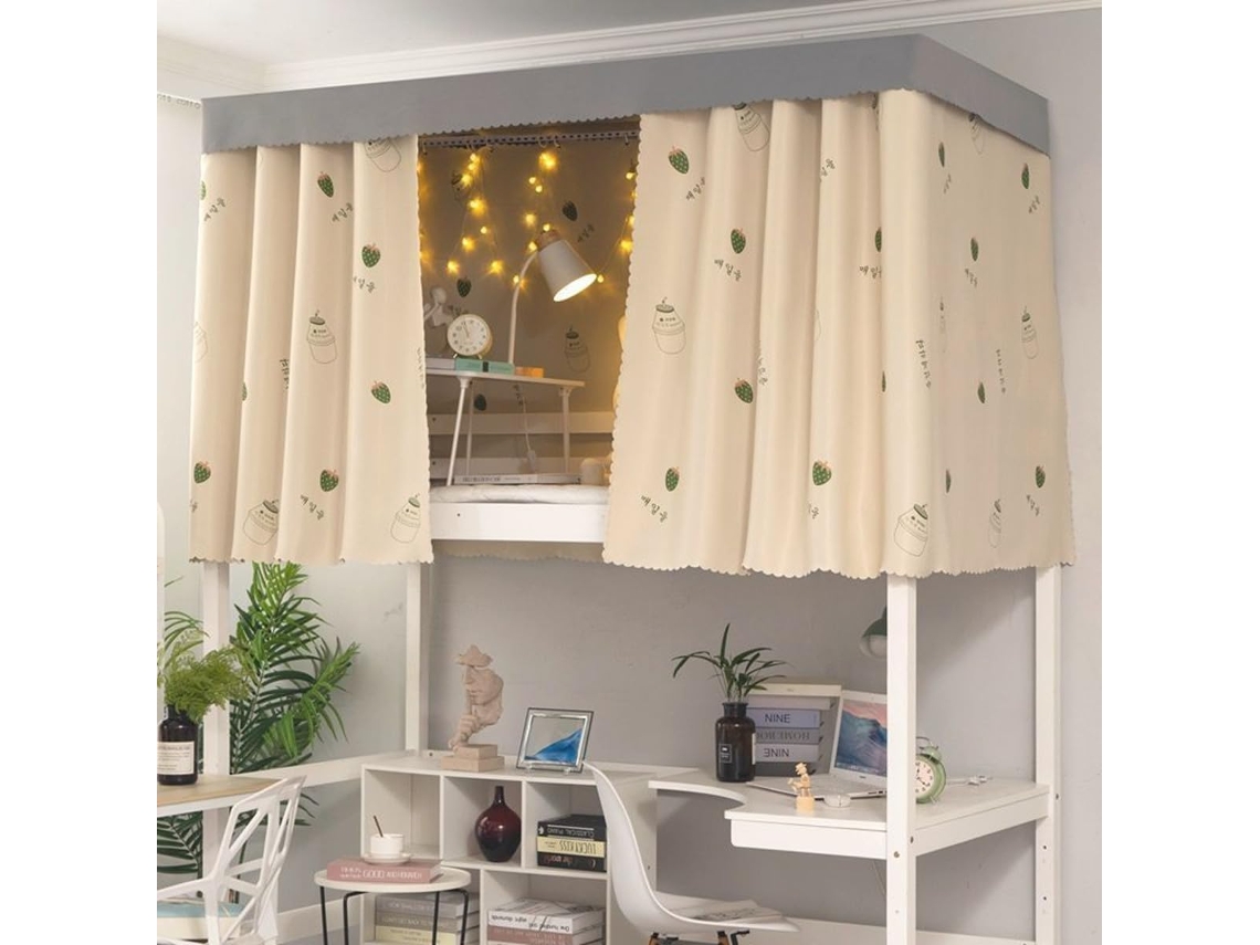 Cama Estampado Diseño Piezas La Tela De Esta Cortina Es