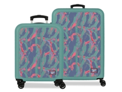 Juego de maletas Reebok Tacoma color turquesa (46x65x25cm, 91l)