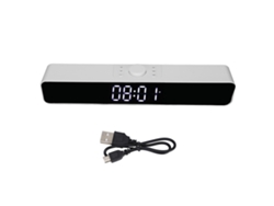 Soundbar LAXISCREED Bluetooth com Relógio Led