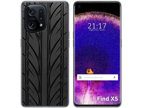Carcasa para Oppo Find X5 5G TUMUNDOSMARTPHONE Dibujos Neumatico Multicolor