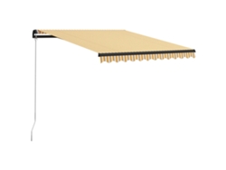 Toldo Retrã¡til Manual 300x250 Cm Amarelo E Branco Dkd Home Decor