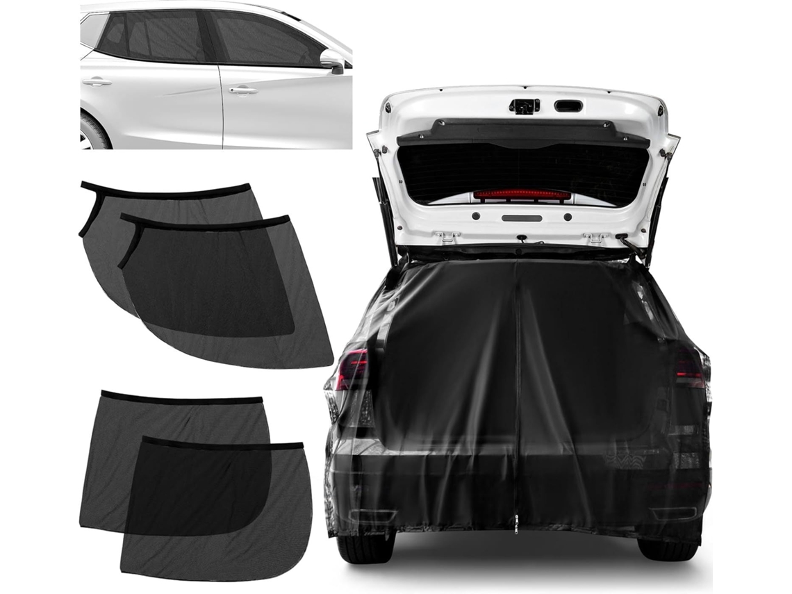 Mosquitera Maletero Coche + Cortinas Red Laterales Anti Insectos