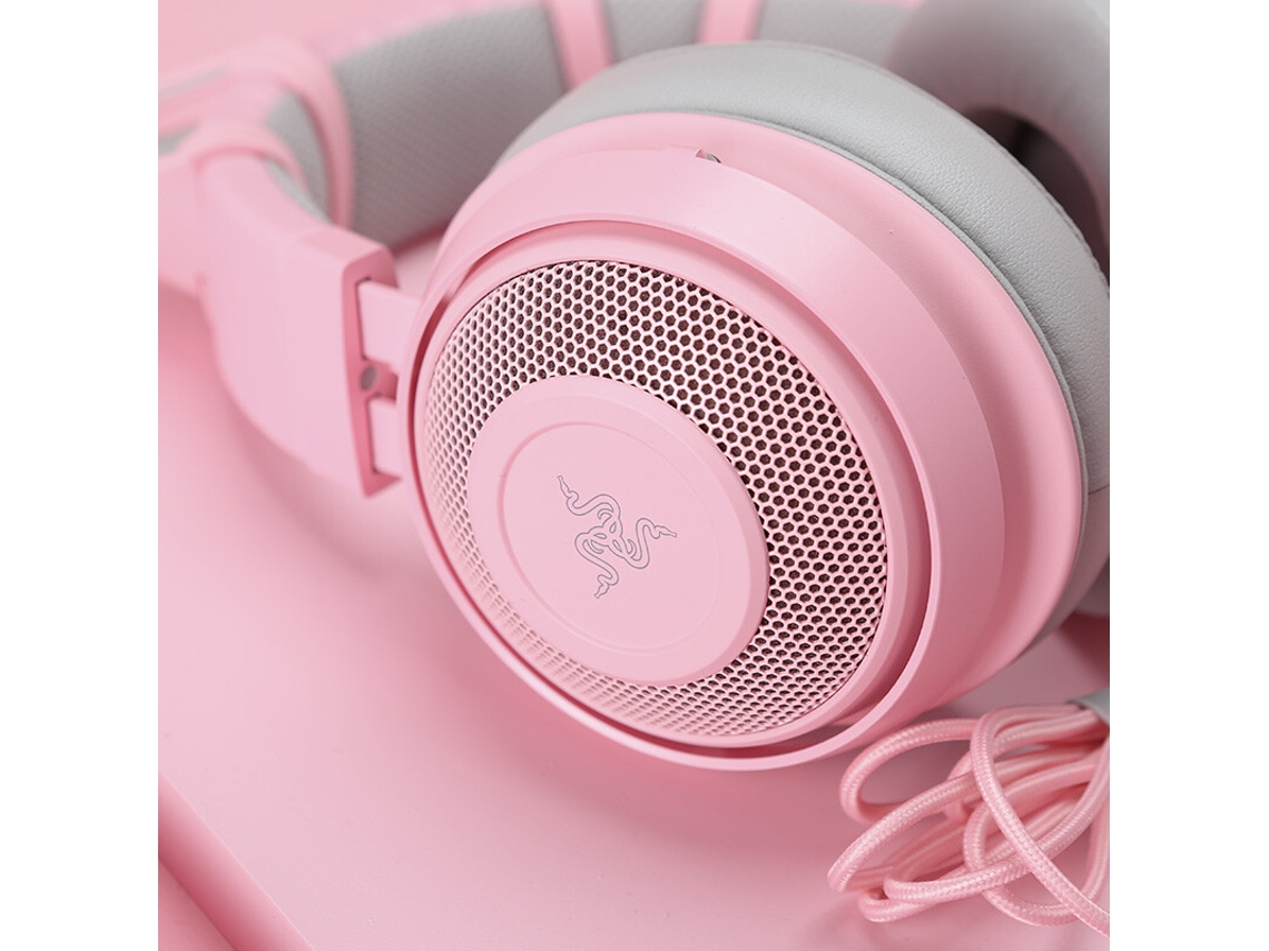 Auriculares Gaming Razer Kraken De Color Rosa Con Micrófono De Cancelación De Ruido Para Pc, Mac, Xbox, Ps4 Y Switch