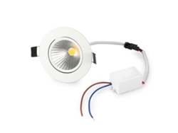 Bj-luz De Teto Embutida Led Cob Alumínio 5w 110v Branco Frio Abertura 69mm Para Decoração Interior