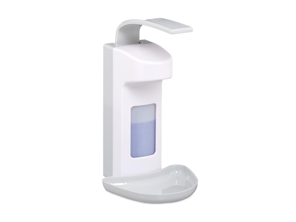 Estación de desinfección automatizada, diseño de acero inoxidable, sensor infrarrojo, salida de líquido ajustable, para oficina y hogar.