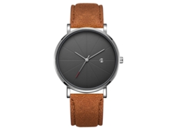 Reloj De Pulsera Analógico De Cuarzo Con Dial Redondo Moda Simple Joyería(23)