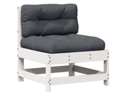 Maison Exclusive - Set Muebles Jardín Con Cojines 8 Pzas Madera Maciza Pino Blanco