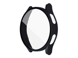 Funda protectora para Galaxy Watch5 negra de 44 mm con diseño integral.