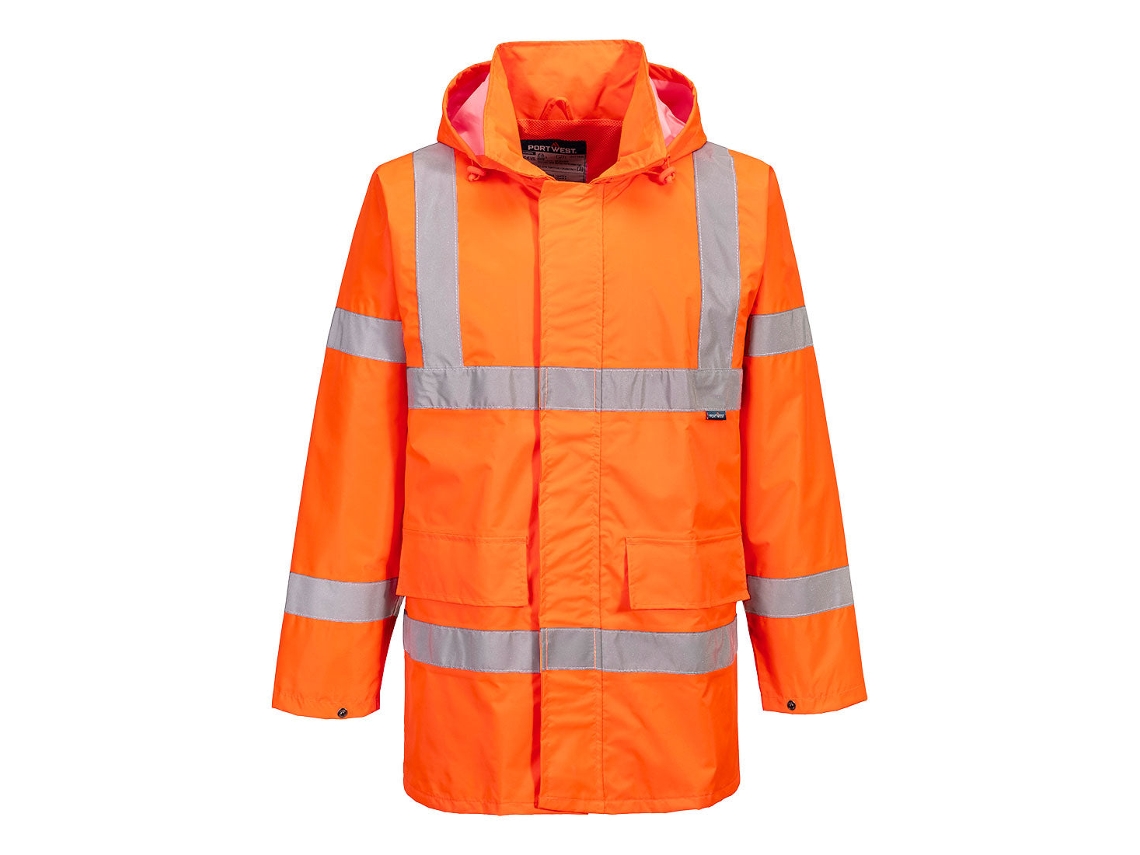 Parka amarilla de alta visibilidad para tráfico ligero / XL