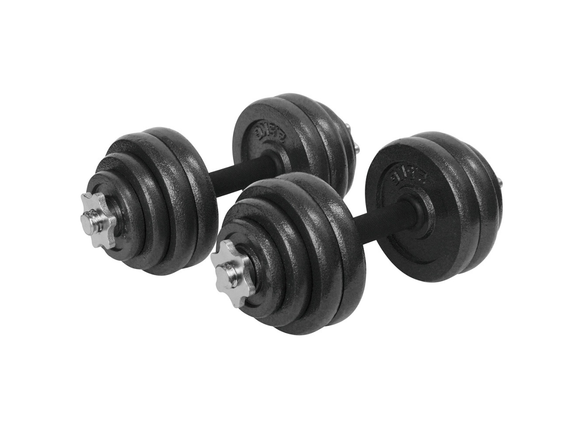 Juego de mancuernas ajustables en estuche - 30 kg (2x 15 kg)