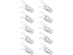 Clips Fotos Montaje Decorativo Plástico Transparente Paquete 20 Pequeños Oficina