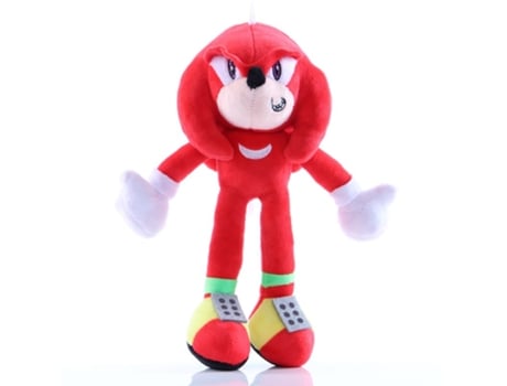 Animal de Dibujos Animados Suave, Muñeco de Peluche Sónico Relleno, Para Bebé 25Cm Rojo Sónico