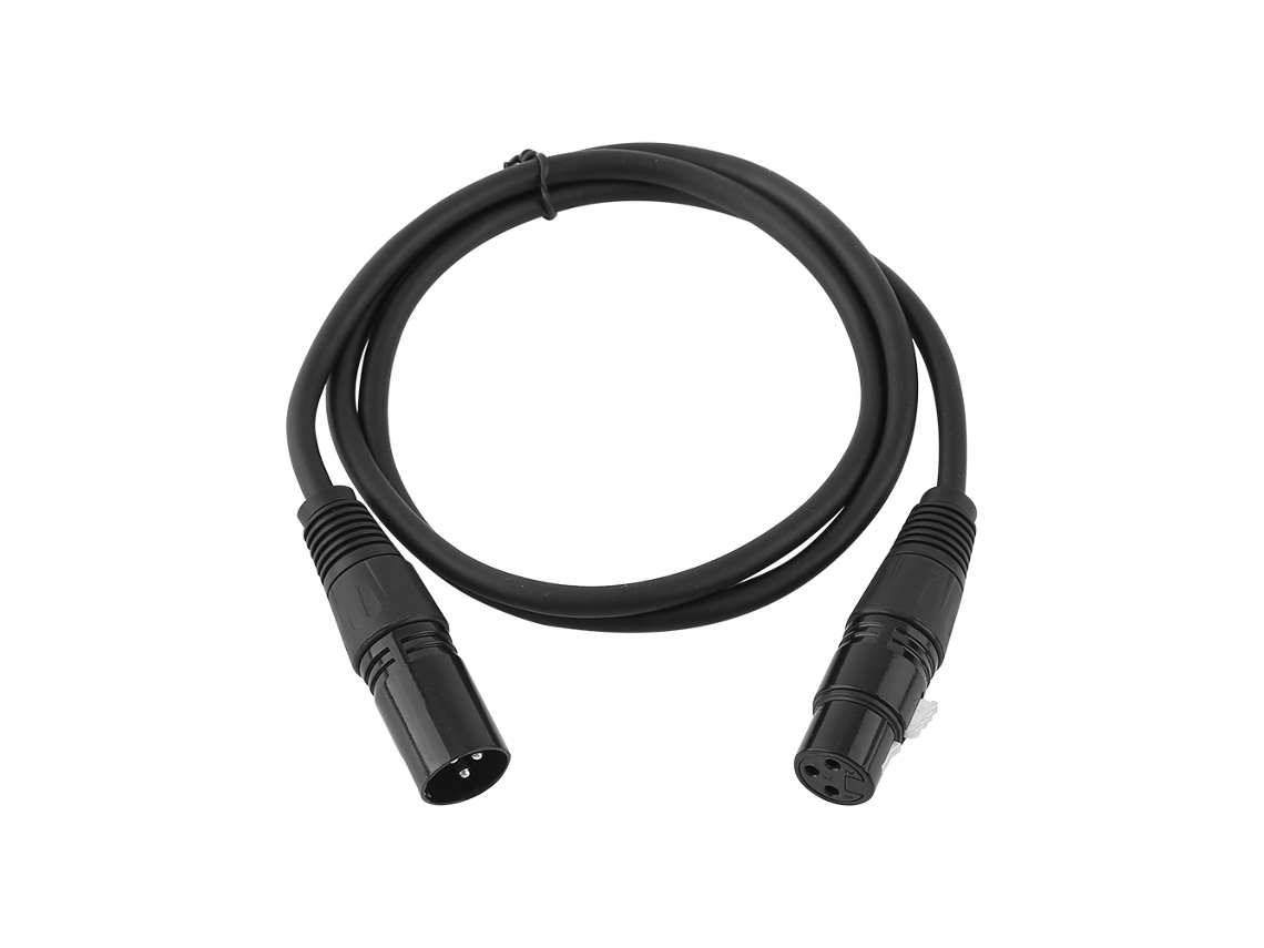 Cabo Xlr 3 Pinos Macho Para Fêmea Com Tela, Cabo De Áudio De Microfone Shielded 1m
