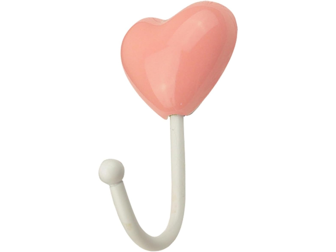 Gancho Pared Decorativo Cerámica Forma Corazón Puerta Adhesivo Fuerte Perchero Abrigos Accesorios Estilo