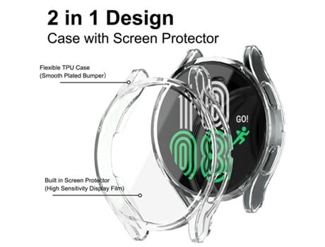 Funda de Protección Completa para Apple Watch Series 9 41Mm Transparente