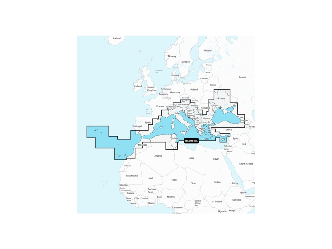 Mapa de navegación + sd grande - Mediterráneo - Mar Negro NAVIONICS
