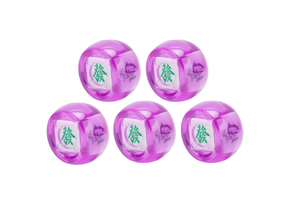 Dados De Dirección Del Viento Para Mahjong (este, Sur, Oeste, Norte), Esfera Púrpura Transparente Para Juegos De Entretenimiento.