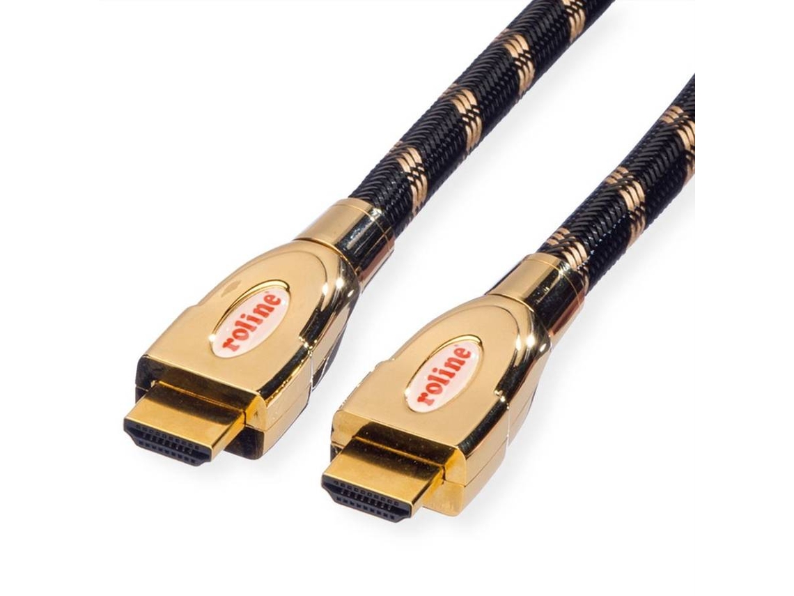 Cable ROLINE GOLD (HDMI - 3m - Negro)