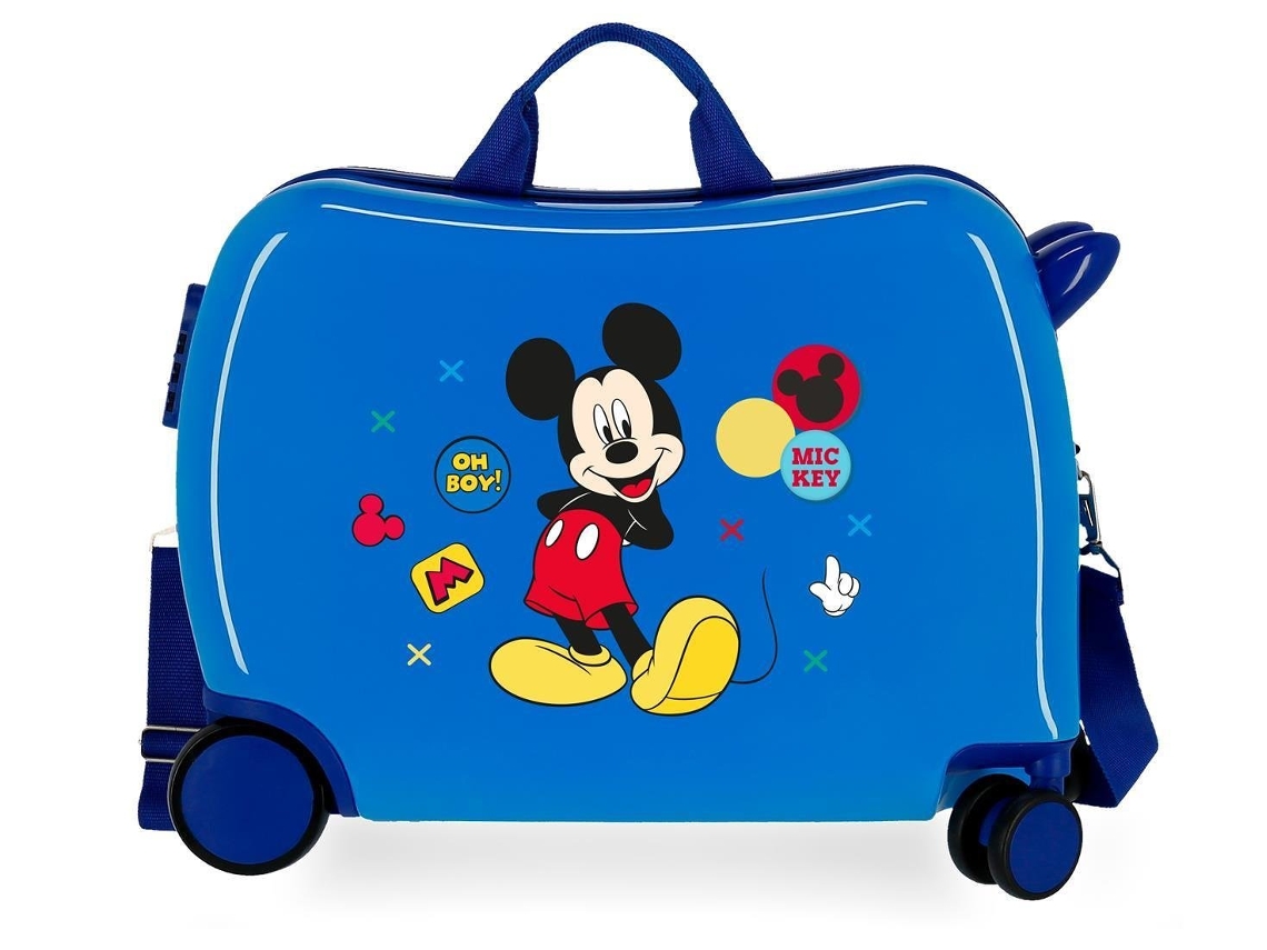 Mala de Viaje DISNEY Enjoy The Day Mickey (Azul - 50 x 38 x 20 cm)