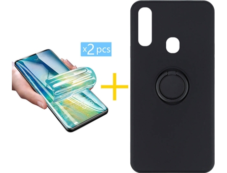 Carcasa + 2 Protectores de Pantalla para Samsung Galaxy A20e ACCETEL Negro