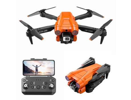VPCOMERCIAL - Drone I3 Pro I3 Pro con cámara dual 4K (3 baterías - Duración de la batería: 15 min - Naranja)