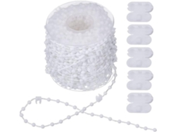 Rebe-cadena Para Persianas Verticales De 20m Y 5 Conectores De Cordón - Accesorios Para Lamas De 89mm
